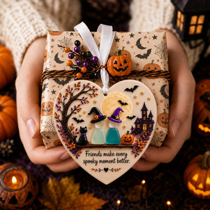 Halloween Pumpkin Friendship Ornament