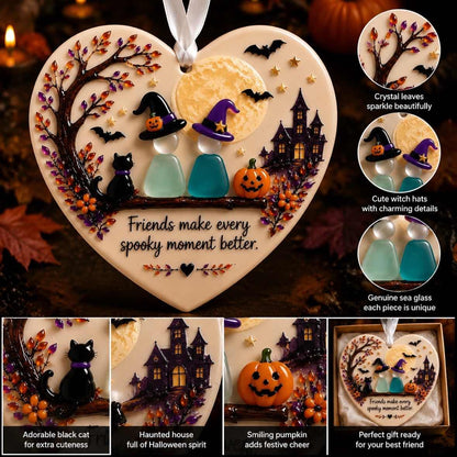 Halloween Pumpkin Friendship Ornament