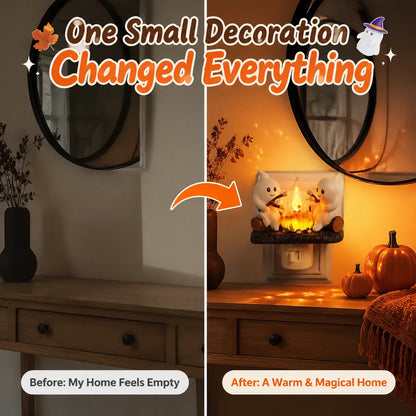 Ghost Campfire Night Light