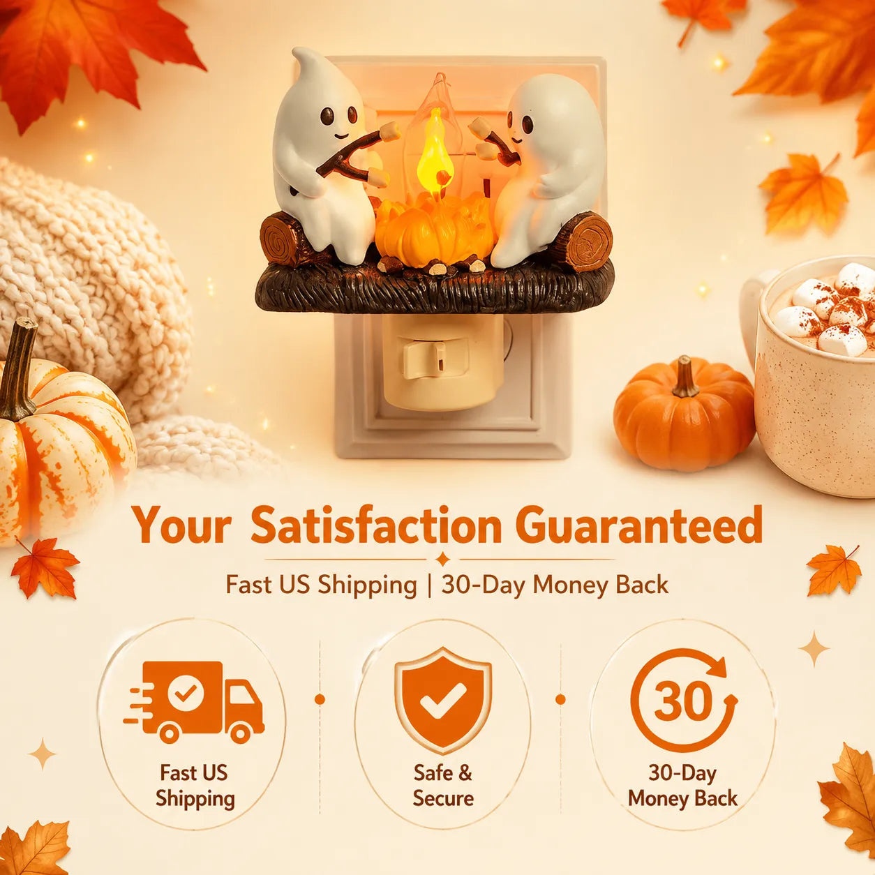 Ghost Campfire Night Light