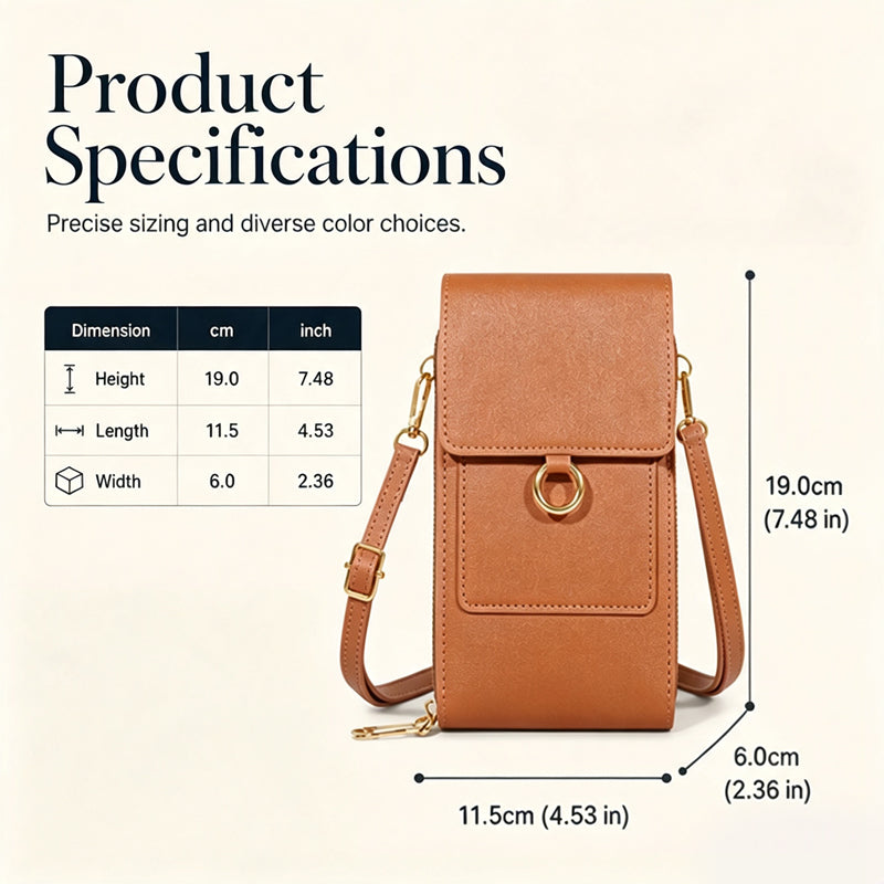 Women's Touchscreen Sensitive Phone Crossbody Bag