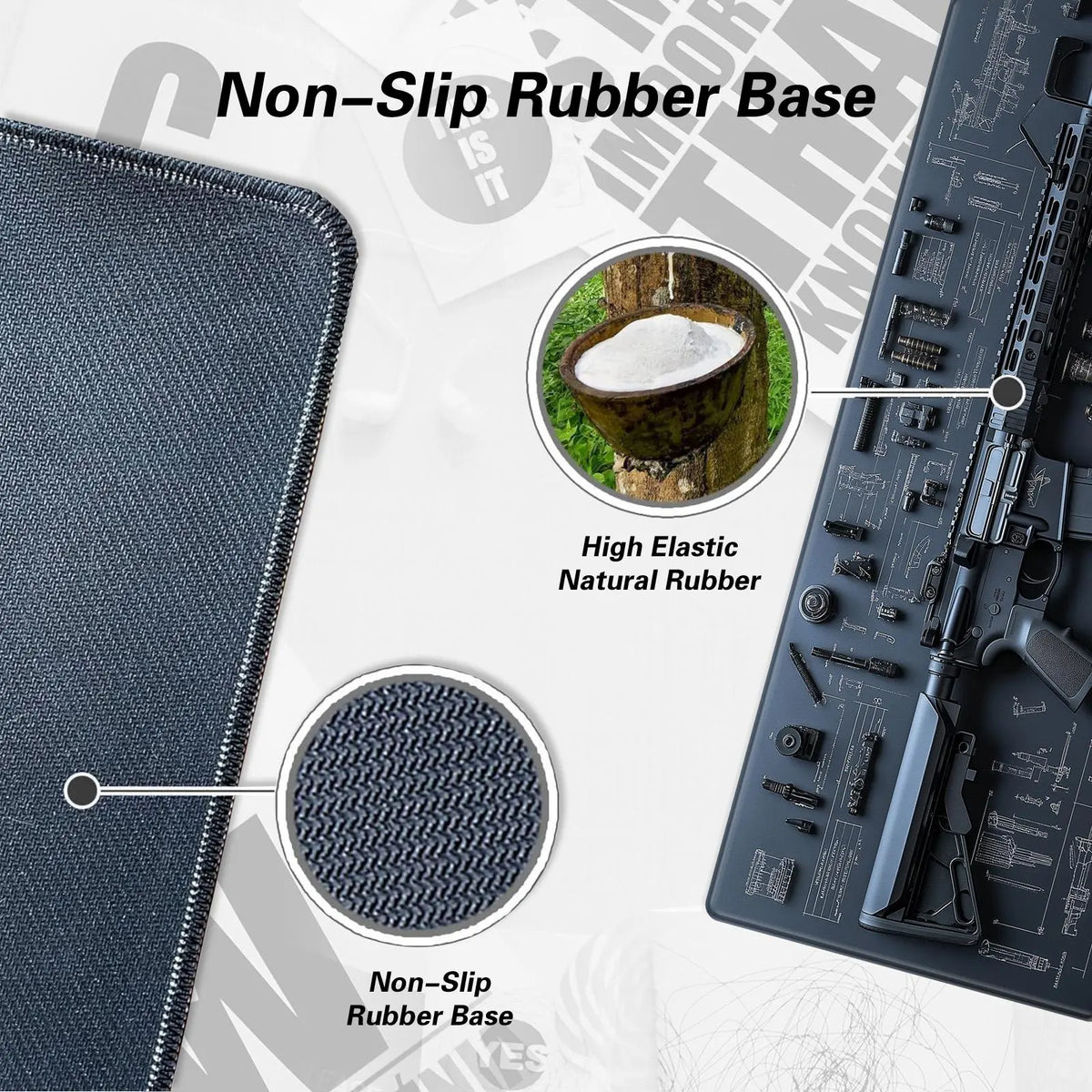 Decorative Mouse Pad Non-Slip & Washable