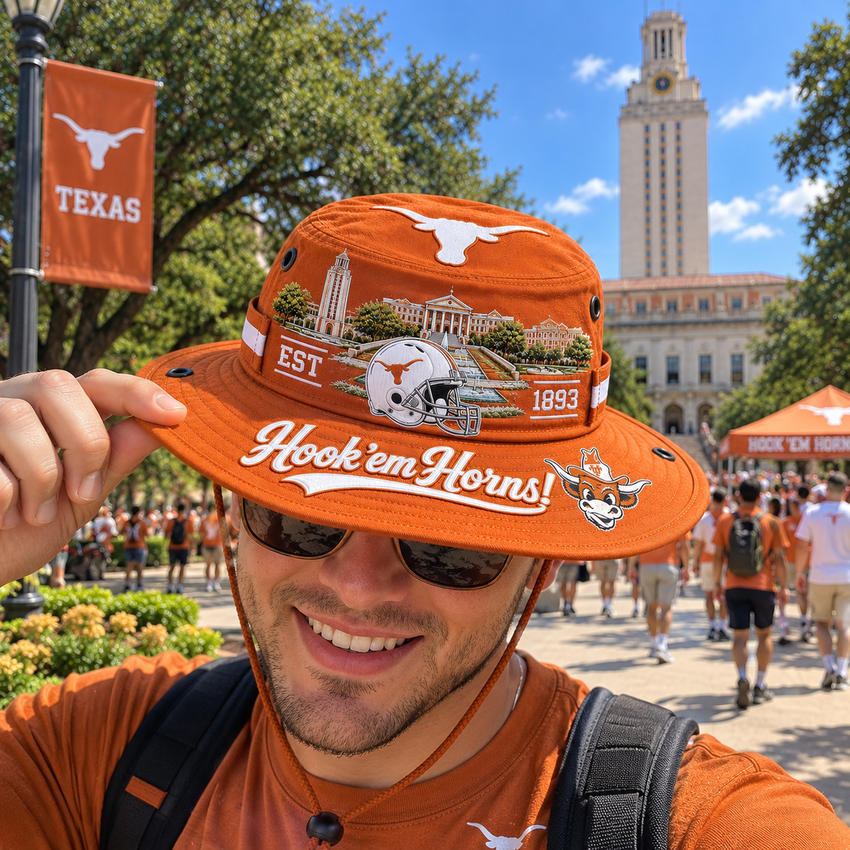 Hook 'em Horns Boonie Hat