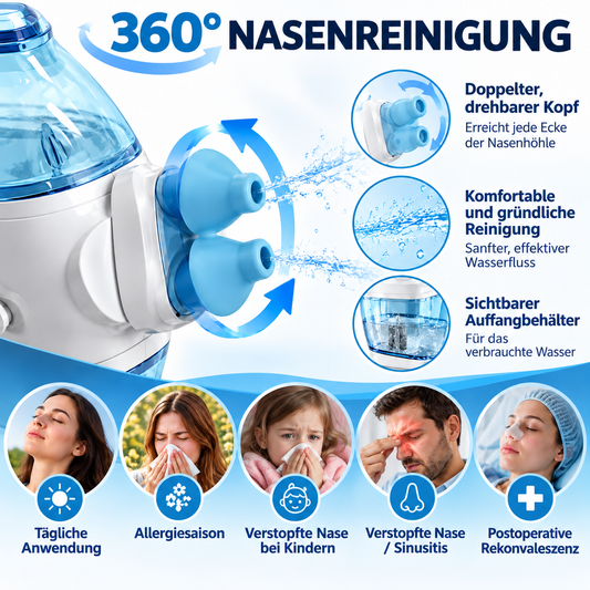 Electric Nasal Rinse Device | Easy Saline Rinse Routine
