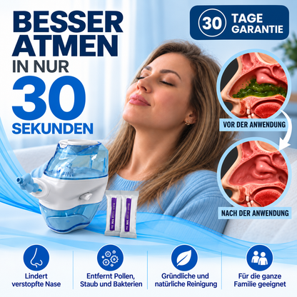 Electric Nasal Rinse Device | Easy Saline Rinse Routine
