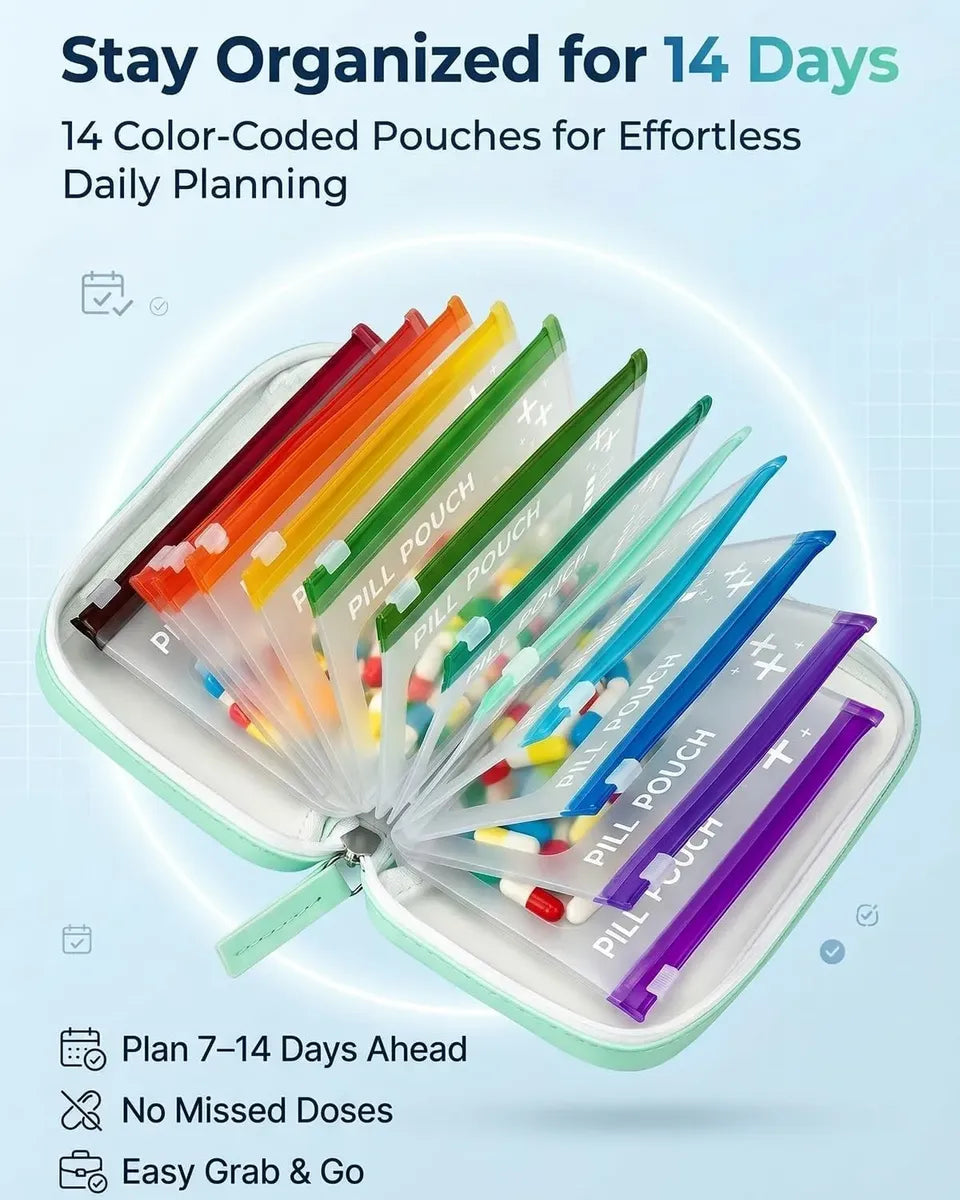 Waterproof Weekly Pill Box