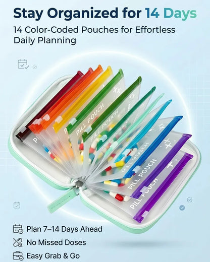 Waterproof Weekly Pill Box