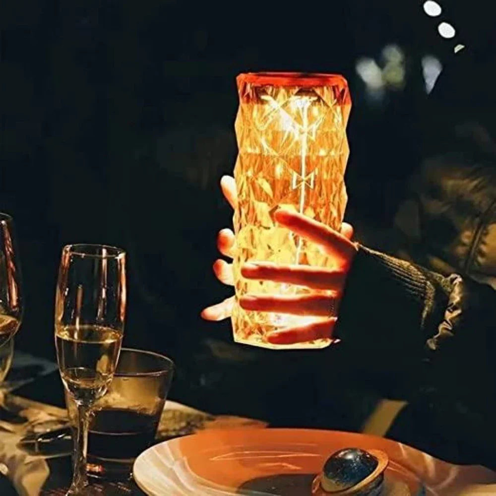 Multicolor Diamond Crystal Lamp