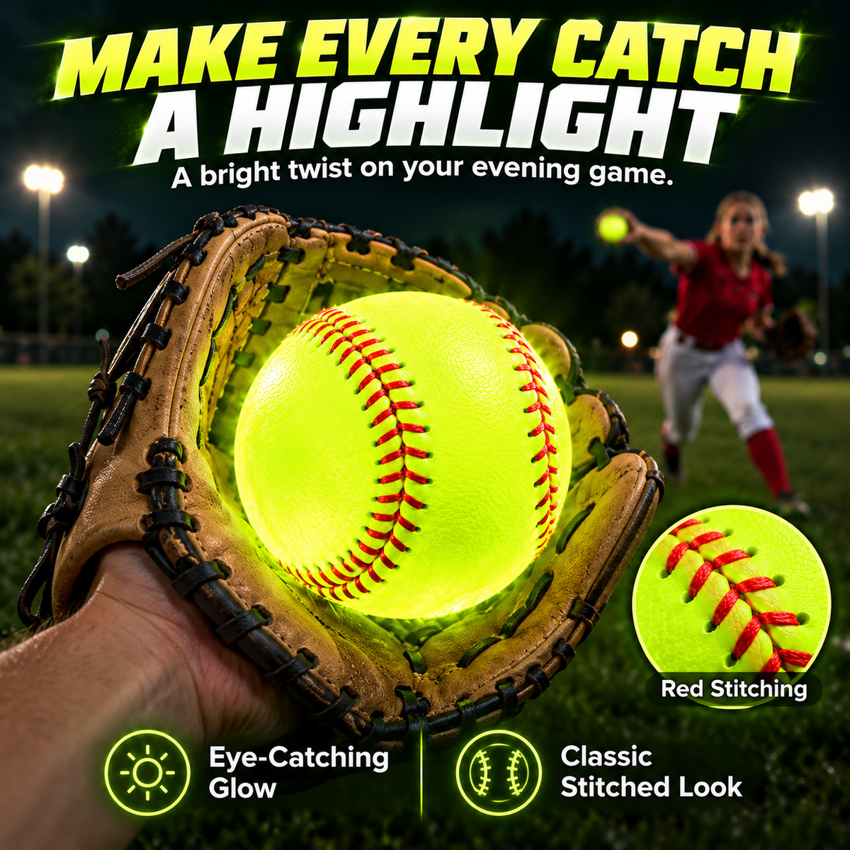Glow Baseball for Brighter Game Nights