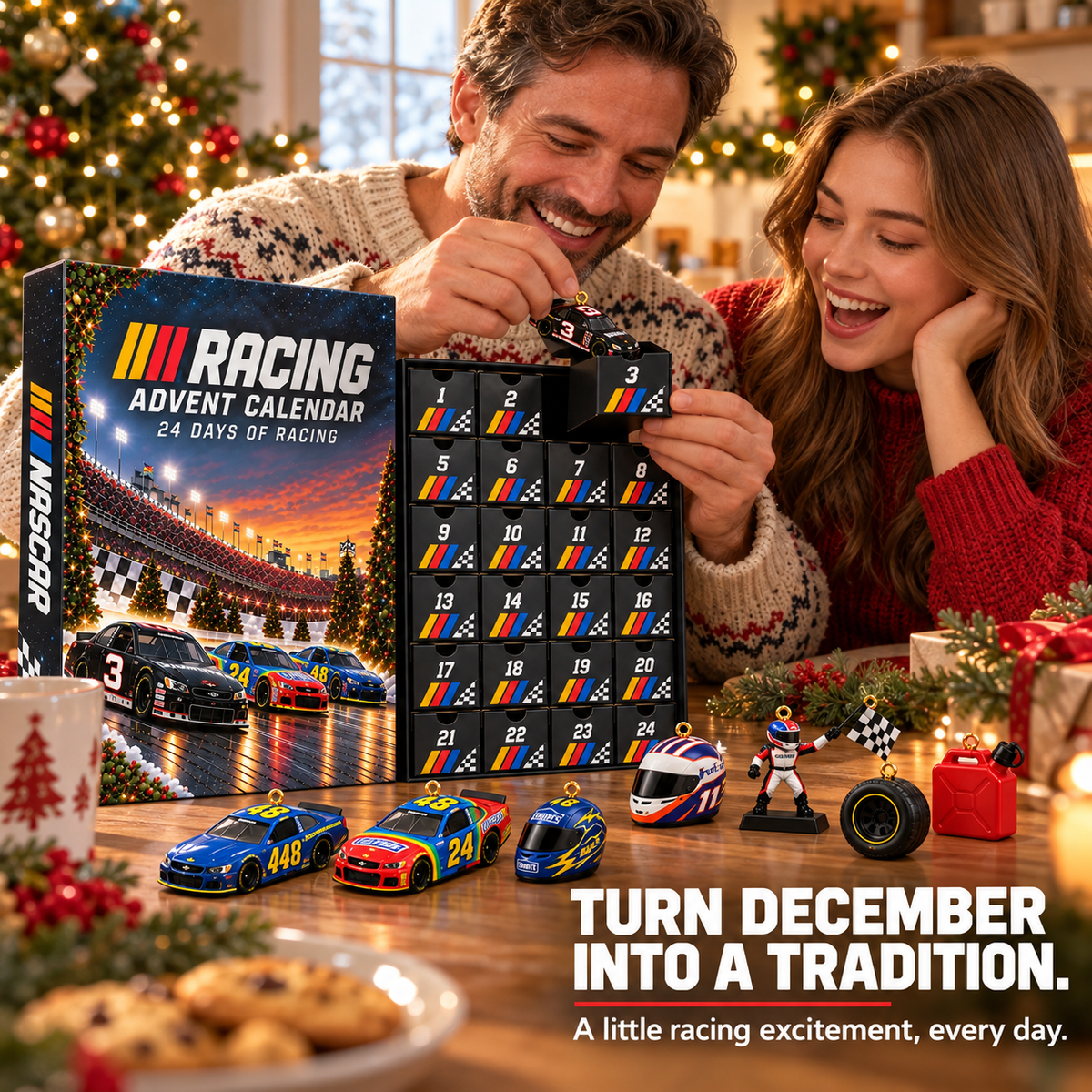 24-Day Racing Advent Calendar Daily Collectible Surprises for Motorsport Fans