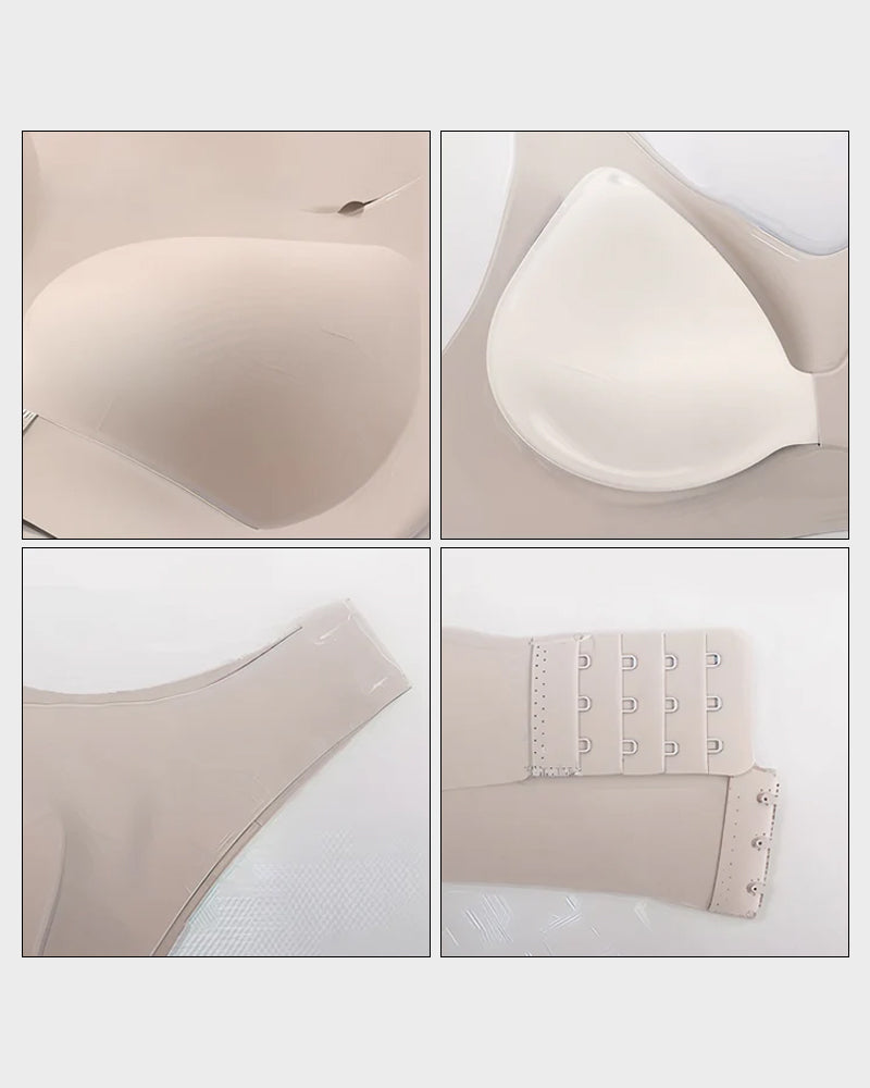 NOW! Front Closure Cross-Back Wireless Posture Bra Ultra Push-Up, All-Day Comfort & Natural Lift for a Slimmer