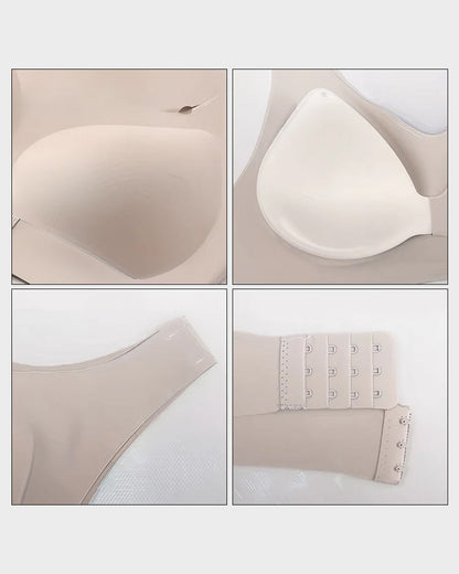 NOW! Front Closure Cross-Back Wireless Posture Bra Ultra Push-Up, All-Day Comfort & Natural Lift for a Slimmer