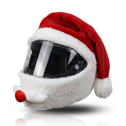 Funny Plush Motorcycle Helmet Cover Eye-Catching Cartoon Full-Face Helmet Accessory