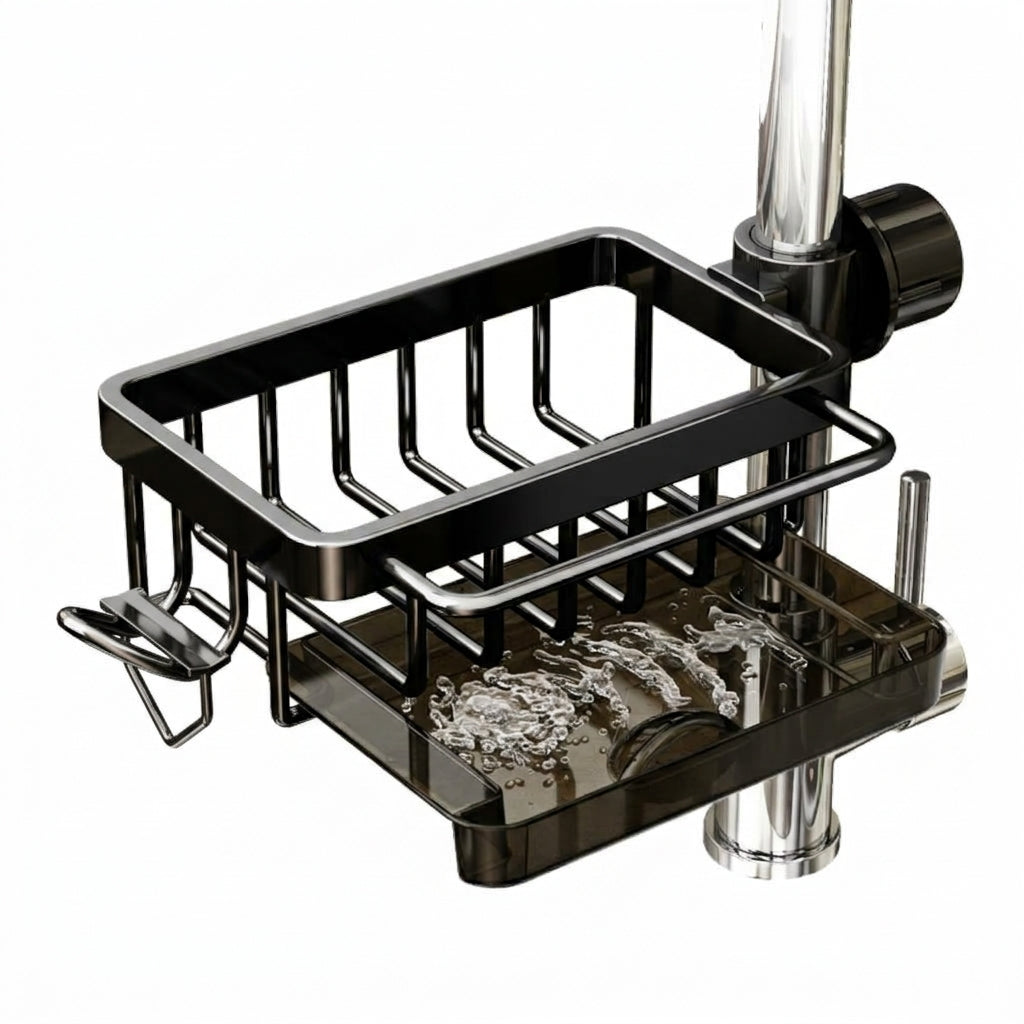 Faucet Sink Organizer Rack Keep Your Kitchen Sink Clean & Clutter-Free
