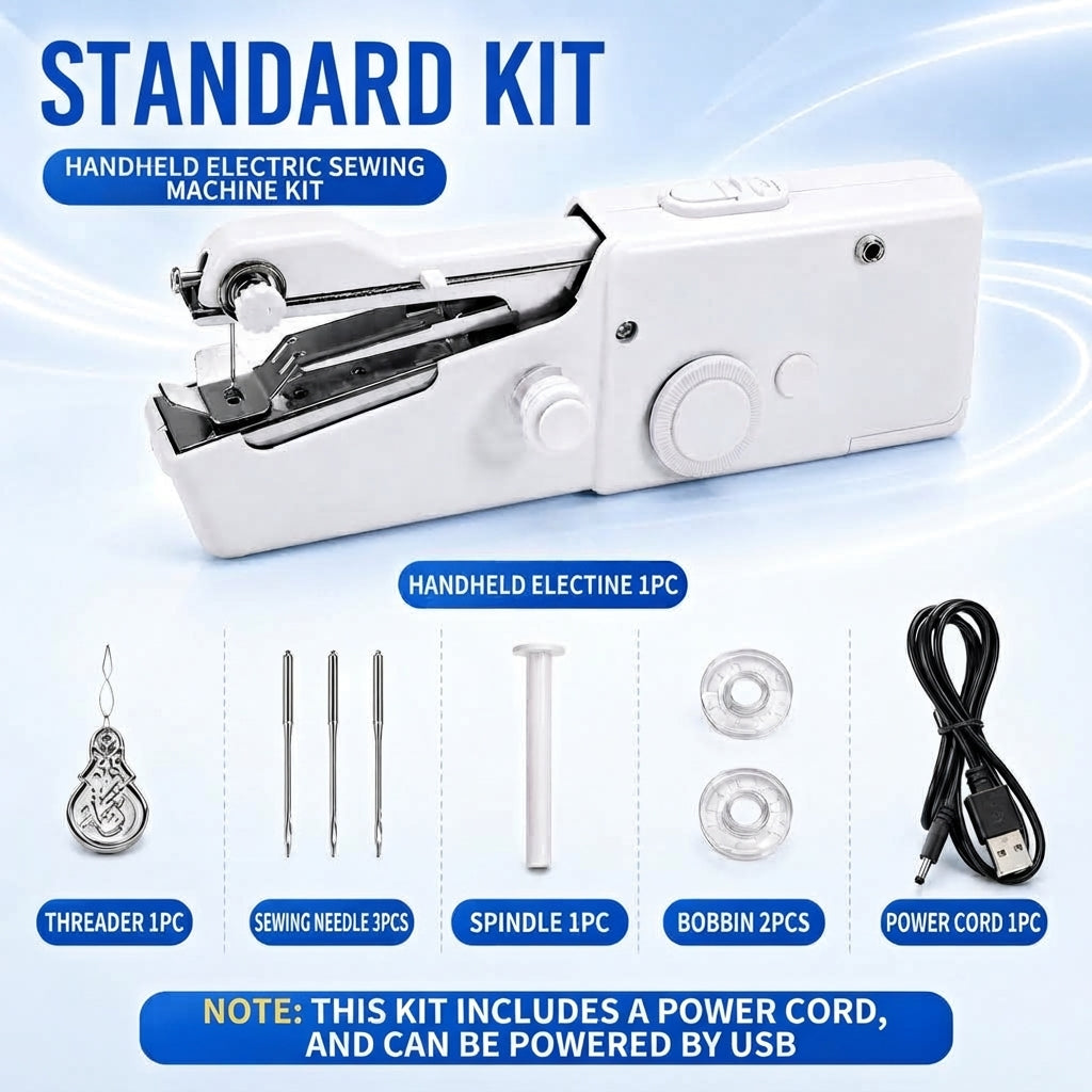 Portable Handheld Sewing Machine, Fast Fabric Repair At Home