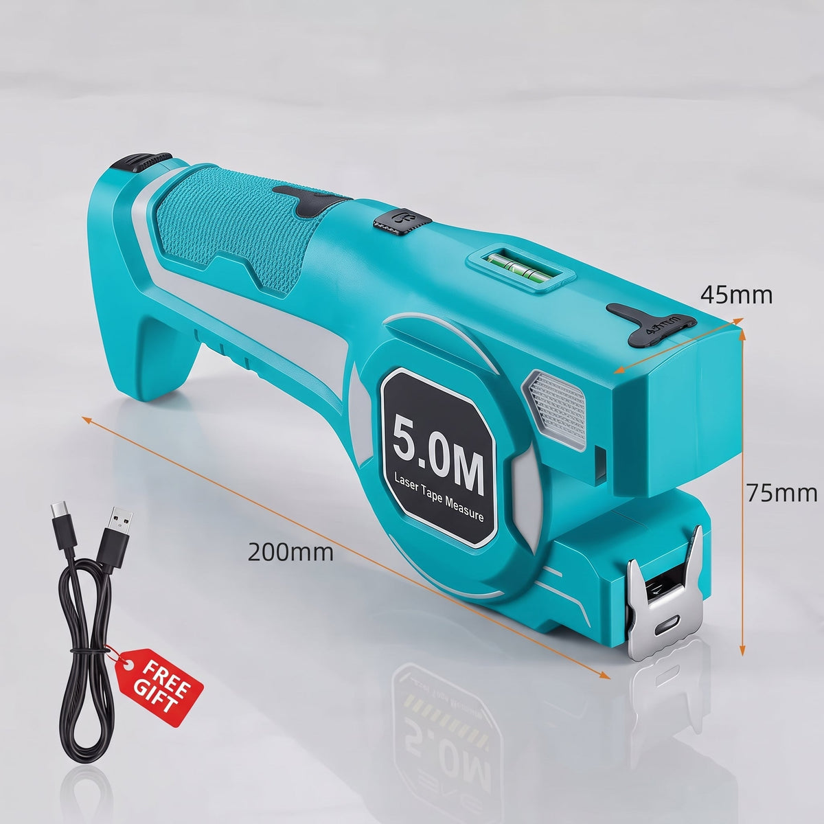 High-Precision 3-in-1 Laser Line Tape Measure