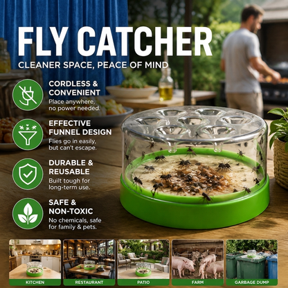 Keep Flies Away Naturally No Electricity, No Toxic Sprays, Reusable Design!