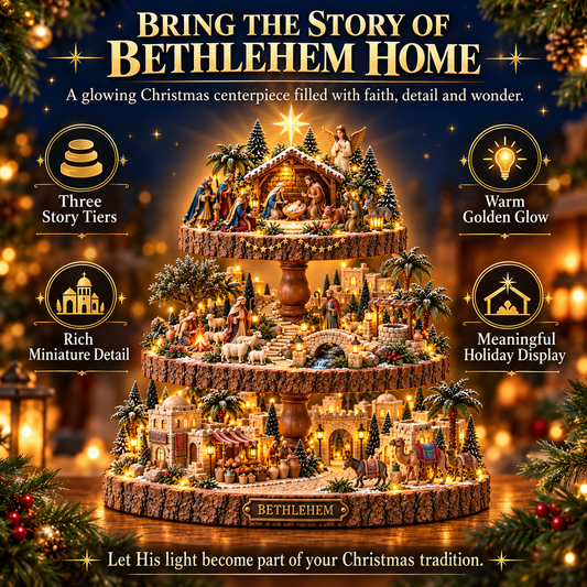 Bethlehem s Holy Night Lighted Nativity Village