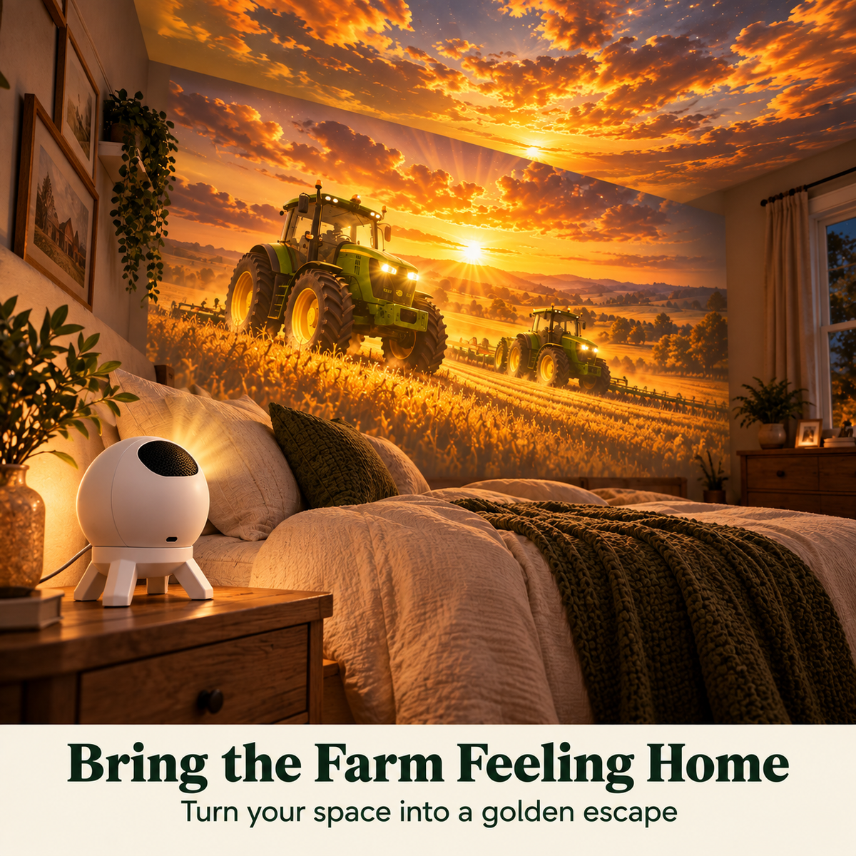 Tractor & Farm Scene Room Projector Wall & Ceiling D cor for Tractor Lovers