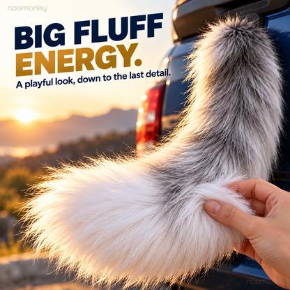 Wagging Truck Tail Fluffy Vehicle Decoration & Fun Gift for Truck Lovers