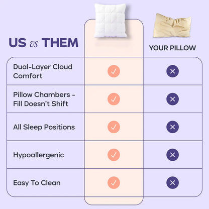 Plush Breathable Bed Pillow