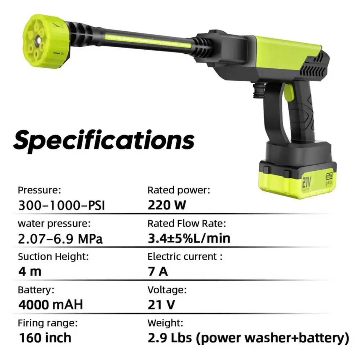Cordless Portable Pressure Washer