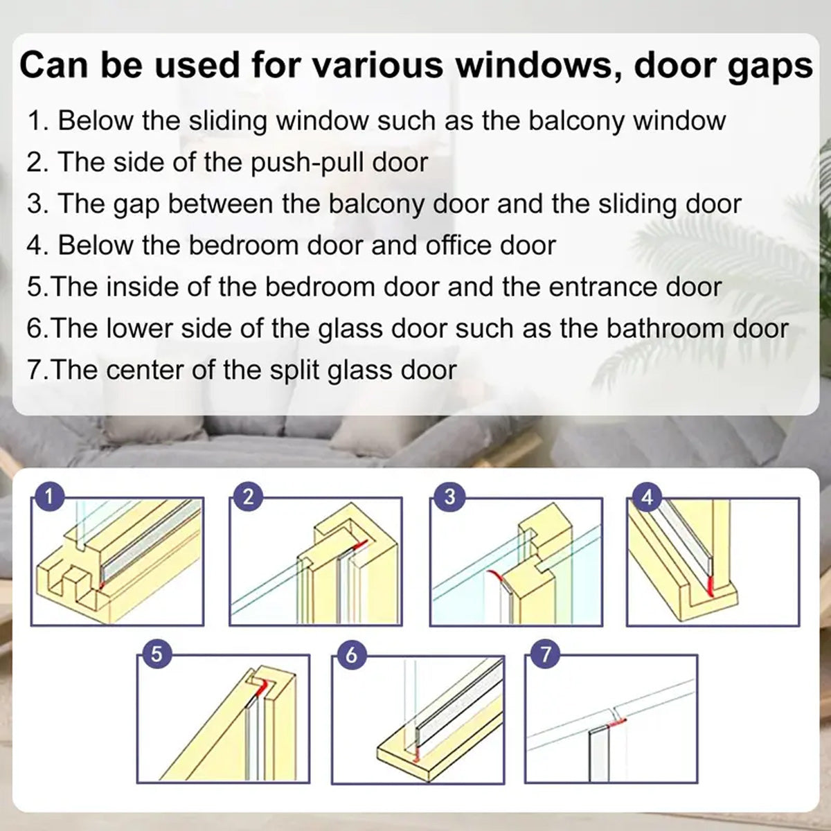 Adhesive Door Weather Strip