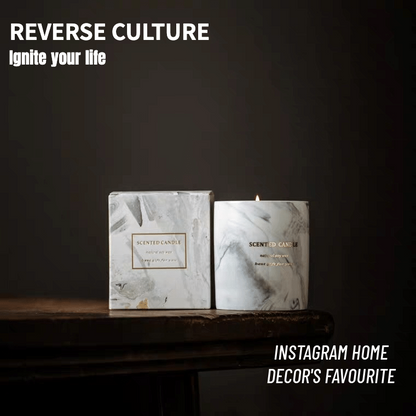 Marble Ceramic Soy Candle