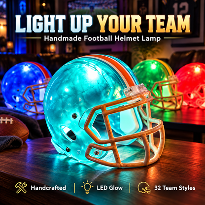 Handmade Football Helmet Lamp