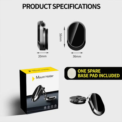Foldable Magnetic Car Phone Mount