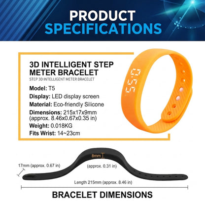 Silent Vibration Alarm & Fitness Band