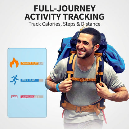 Silent Vibration Alarm & Fitness Band