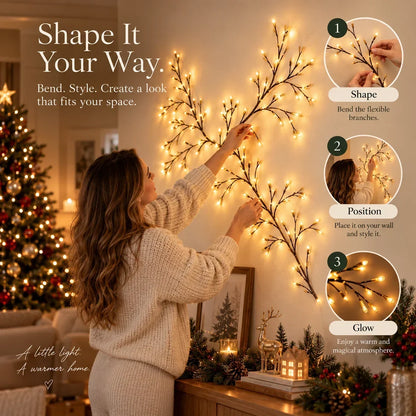 Christmas Glow Vine Lights Flexible Wall Decor To Create Your Own Holiday Magic