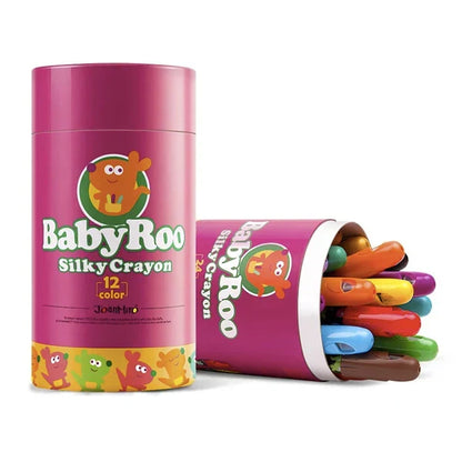 BabyRoo Silky Washable Crayons Safe, Smooth & Easy to Clean!