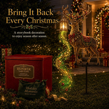 huge! Light-Up Christmas Reindeer Yard Stake