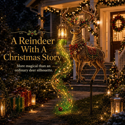 huge! Light-Up Christmas Reindeer Yard Stake