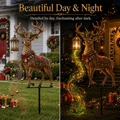 huge! Light-Up Christmas Reindeer Yard Stake