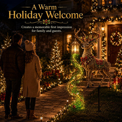 huge! Light-Up Christmas Reindeer Yard Stake