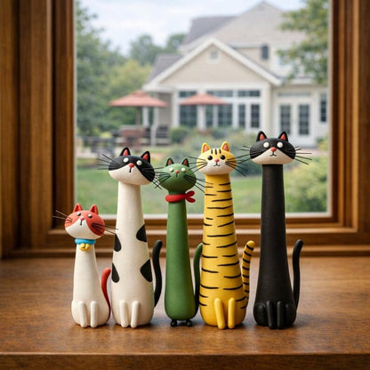 Handcrafted Quirky Cat Vase
