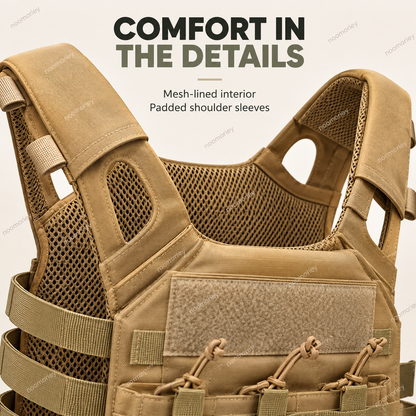 Lightweight Adjustable Utility Vest Outdoor Multi-Pocket Chest Bag