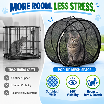 FreshAir Cat Haven Pop-Up Mesh Playpen