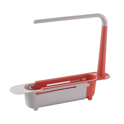 Extendable Sink Organizer with Towel Rack
