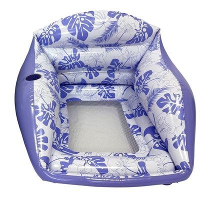Leaf-Print Inflatable Lounge Float