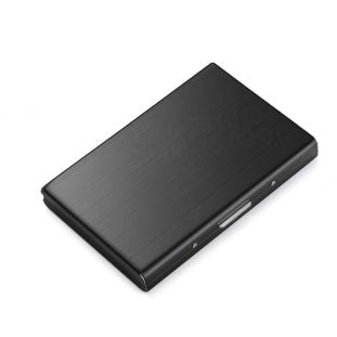 RFID Blocking Metal Card Holder, Ultra Slim Stainless Steel Business Credit Card Case