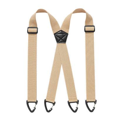 Heavy-Duty Men s Suspenders with Hook Clips Adjustable X/Y-Back Work Suspenders