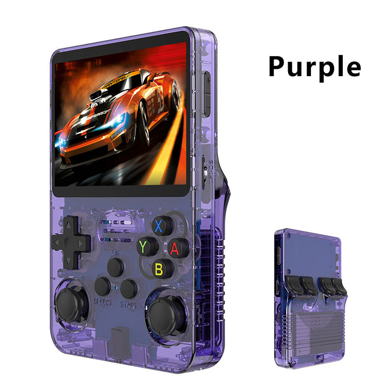 R36S Retro Handheld Game Console 3.5" IPS Screen, Linux System, 3000mAh Battery, Preloaded Games