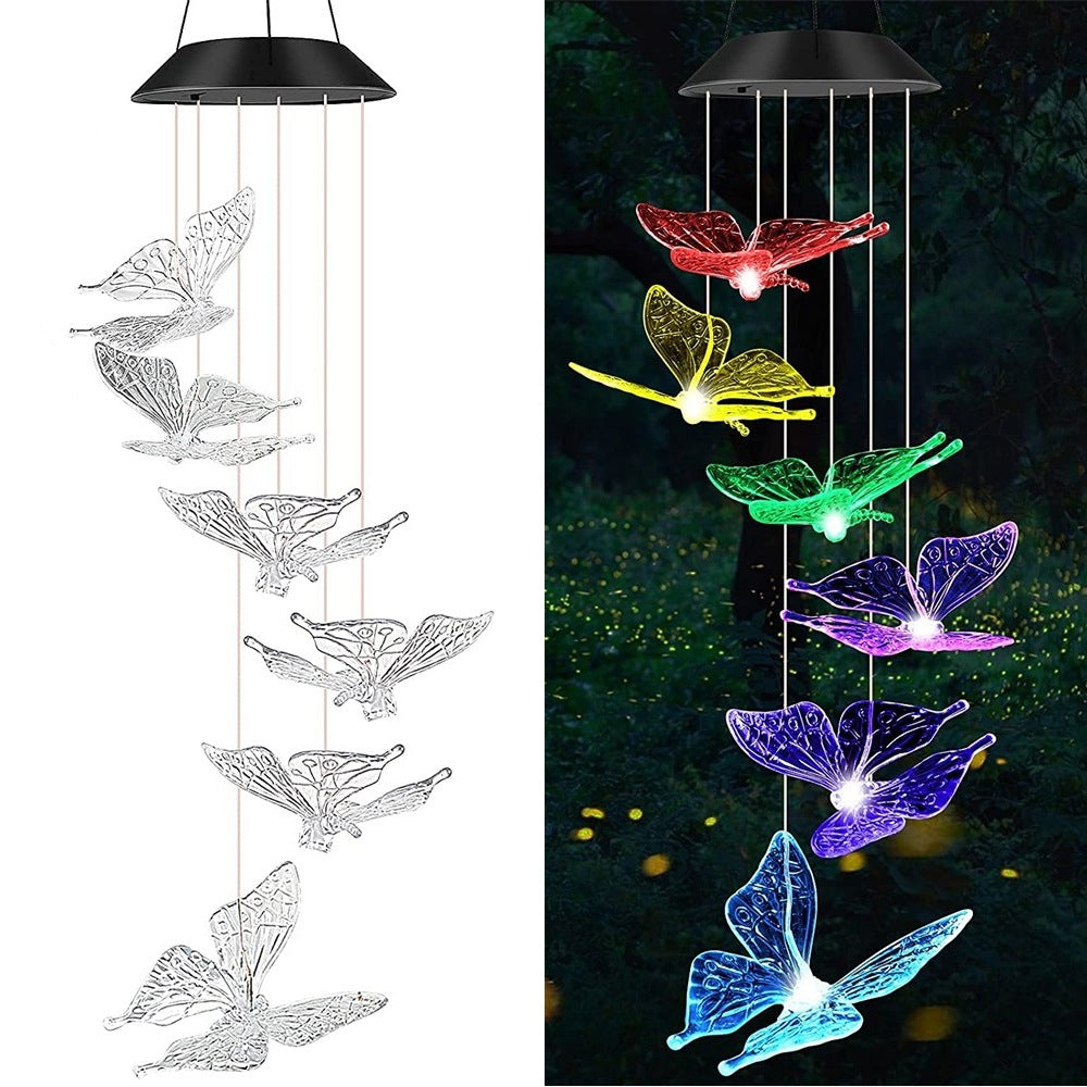 Solar Hummingbird Wind Chime