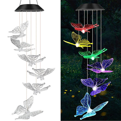 Solar Hummingbird Wind Chime