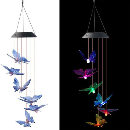 Solar Hummingbird Wind Chime
