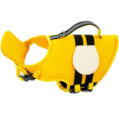 Dinosaur Dog Swim Float Vest with Chin Support & Rescue Handle!